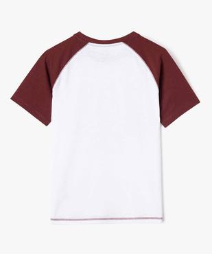 Tee-shirt manches courtes bicolore avec inscription garçon - Camps United vue3 - CAMPS - GEMO