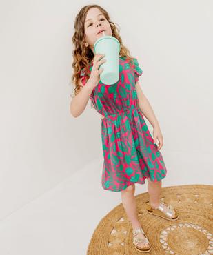 Robe sans manches en viscose fluide imprimée fille vue5 - GEMO 4G FILLE - GEMO