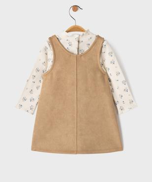 Ensemble 2 pièces robe + tee-shirt manches longues bébé fille vue4 - GEMO(BEBE DEBT) - GEMO
