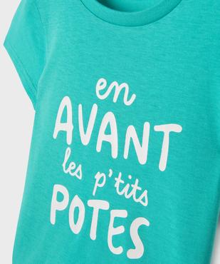 Tee-shirt manches courtes à message bébé garçon vue2 - GEMO(BEBE DEBT) - GEMO