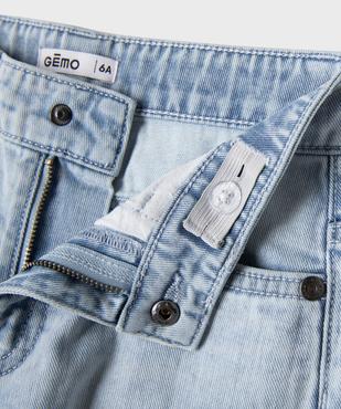 Short en jean coupe skater garçon vue3 - GEMO (ENFANT) - GEMO