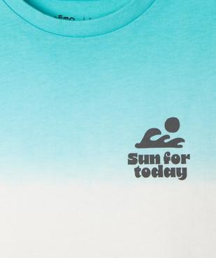 Tee-shirt manches courtes en coton tie-and-dye garçon vue2 - GEMO (ENFANT) - GEMO