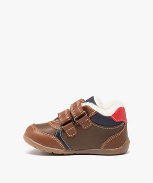 Chaussures premiers pas bébé garçon fourrées - Geox vue3 - GEOX - GEMO