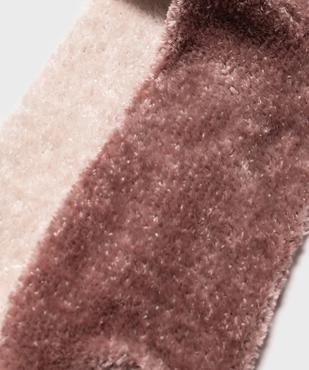 Chaussettes douillettes en maille chenille femme (lot de 2) vue2 - GEMO 4G FEMME - GEMO