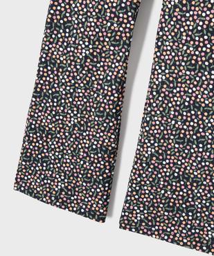 Legging flare en maille côtelée fille vue2 - GEMO 4G FILLE - GEMO