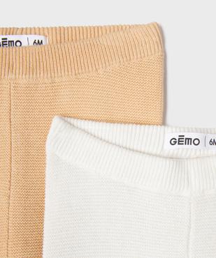 Legging en tricot bébé mixte (lot de 2) vue3 - GEMO(BB COUCHE) - GEMO