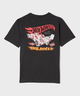 Tee-shirt manches courtes en coton avec imprimé dos garçon - HotWheels vue3 - HOT WHEELS - GEMO