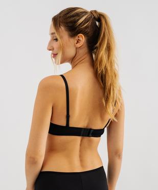  Soutien-gorge bandeau en microfibre avec bretelles muti-positions vue4 - GEMO 4G FEMME - GEMO