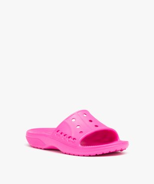 Claquettes femme unies à bride large perforée - Crocs vue2 - CROCS - GEMO