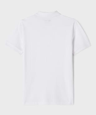 Polo à manches courtes en maille piquée garçon vue3 - GEMO 4G GARCON - GEMO