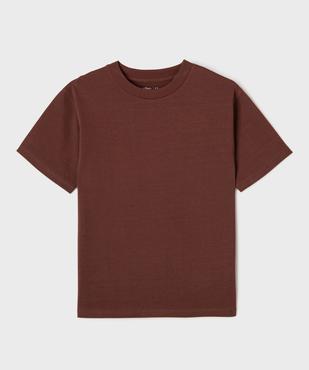 Tee-shirt manches courtes et col rond garçon vue1 - GEMO (JUNIOR) - GEMO