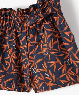 Short bébé fille imprimé à taille élastique vue2 - GEMO 4G BEBE - GEMO