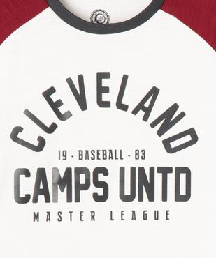 Tee-shirt manches longues avec inscription garçon - Camps United vue2 - CAMPS GEMO FOR GOOD - GEMO