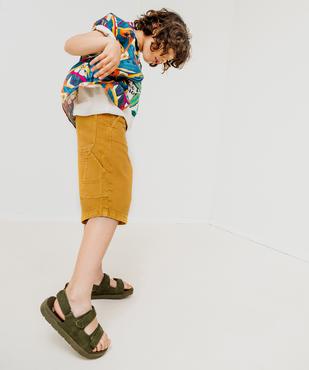 Bermuda skater multipoche en coton garçon vue6 - GEMO 4G GARCON - GEMO