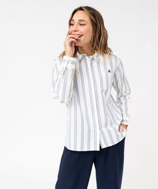 Chemise rayée en coton femme - LuluCastagnette vue6 - LULU CASTAGNETT - GEMO