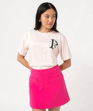 Tee-shirt à manches courtes motif Pikachu femme - Pokemon vue1 - POKEMON - GEMO
