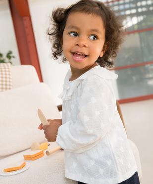 Blouse col volanté bébé fille vue5 - GEMO(BEBE DEBT) - GEMO