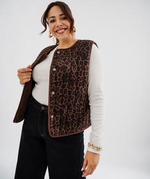 Gilet sans manches réversible femme grande taille vue2 - GEMO 4G GT - GEMO