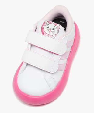 Baskets bébé fille bicolores Aristochats à double scratch avec semelle souple - Adidas vue5 - ADIDAS - GEMO
