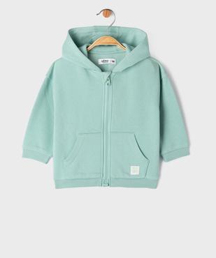 Sweat zippé à capuche à zip magnétique bébé garçon vue1 - GEMO 4G BEBE - GEMO