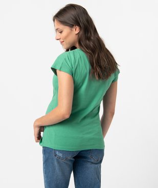 Tee-shirt de grossesse avec petit motif  vue3 - GEMO (MATER) - GEMO