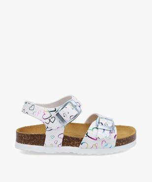 Sandales fille à brides à boucle et semelle liège vue1 - GEMO (ENFANT) - GEMO