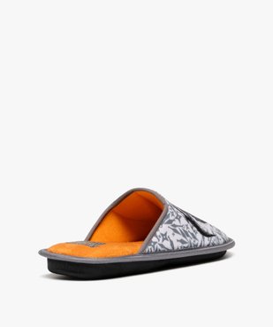 Chaussons homme mules en velours imprimé - Naruto vue4 - NARUTO - GEMO