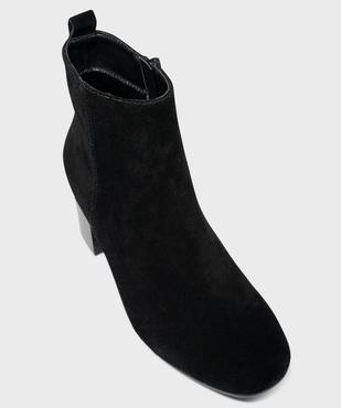 Boots à talon dessus cuir femme - Tanéo vue5 - TANEO - GEMO