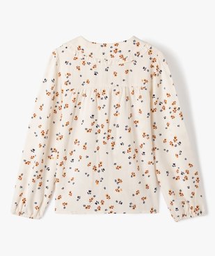 Chemise à manches longues imprimée fille - LuluCastagnette vue4 - LULUCASTAGNETTE - GEMO