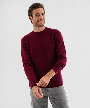 Pull en laine à manches raglan homme vue1 - GEMO (HOMME) - GEMO