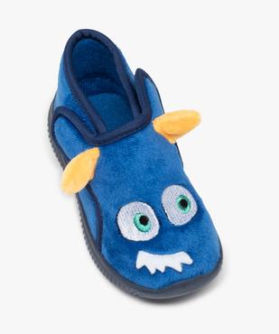 Chaussons garçon bottillons en velours monstre vue5 - GEMO (ENFANT) - GEMO