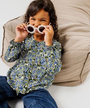 Chemise fleurie à dos smocké fille - LuluCastagnette vue8 - LULUCASTAGNETTE - GEMO
