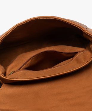 Sac besace petit format style cartable à tresses femme vue3 - GEMO (ACCESS) - GEMO