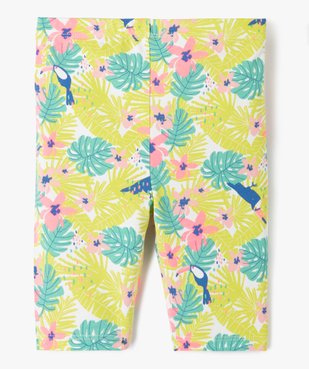 Leggings court à motifs exotiques fille vue3 - GEMO 4G FILLE - GEMO