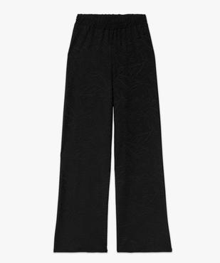 Pantalon en maille texturée coupe ample avec taille élastique femme vue4 - GEMO(FEMME PAP) - GEMO