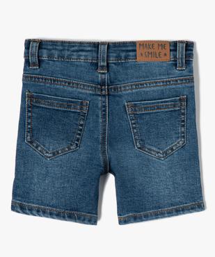 Short bébé garçon en jean délavé vue3 - GEMO 4G BEBE - GEMO