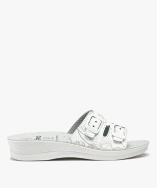 Mules femme confort avec double bride à boucle à motifs vue1 - G'FLEX - GEMO