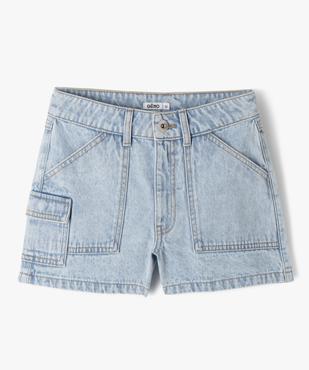 Short en jean multi-poches fille vue2 - GEMO 4G FILLE - GEMO