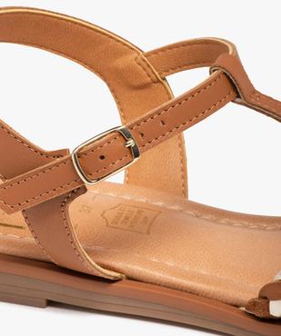 Sandales femme à talon plat et fines brides strass – Tanéo vue6 - TANEO - GEMO