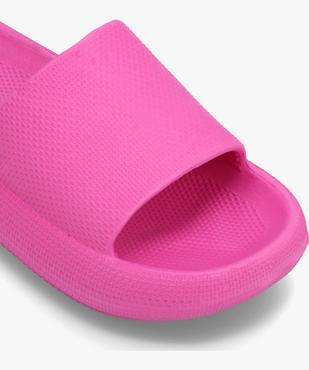 Mules de piscine femme unies à semelle plateforme vue6 - GEMO (PLAGE) - GEMO