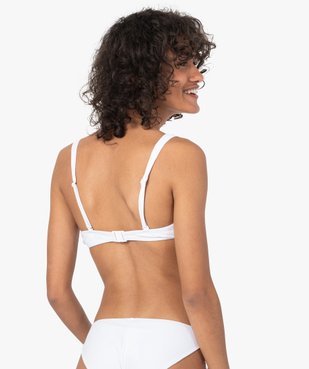 Haut de maillot de bain femme forme corbeille à armatures vue5 - GEMO (PLAGE) - GEMO