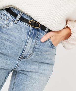 Jean bootcut taille haute avec fine ceinture femme vue5 - GEMO 4G FEMME - GEMO