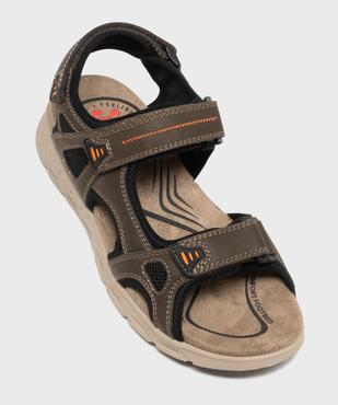 Sandales look sportif à scratch homme - Redlife vue5 - RELIFE - GEMO