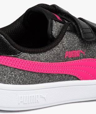 Baskets fille à paillettes et à scratch - Puma vue6 - PUMA - GEMO