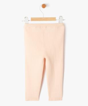 Pantalon en maille côtelée bébé fille vue4 - GEMO(BEBE DEBT) - GEMO