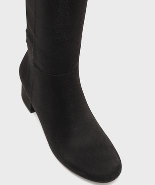 Bottes à talon en suédine avec laçage femme vue5 - VALENTINA BALDA - GEMO