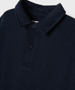 Sweat avec col polo garçon vue2 - GEMO 4G GARCON - GEMO