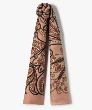 Foulard femme à motifs fleuris et touches pailletées vue1 - GEMO (ACCESS) - GEMO