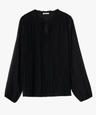 Blouse femme en voile à manches longues vue4 - GEMO(FEMME PAP) - GEMO