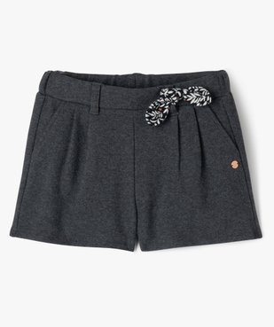 Short en maille aspect flanelle fille - LuluCastagnette vue1 - LULUCASTAGNETTE - GEMO